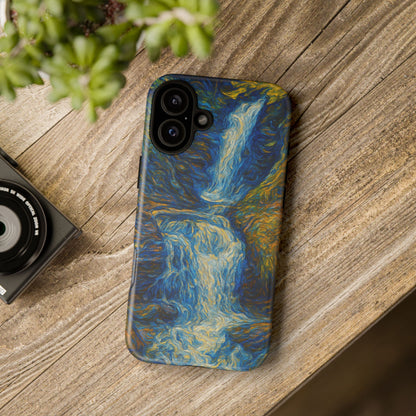 Artistic Phone Case - Waterfall Design, Unique Gift, Phone Accessory, Nature Lover, Original Artwork - TRV