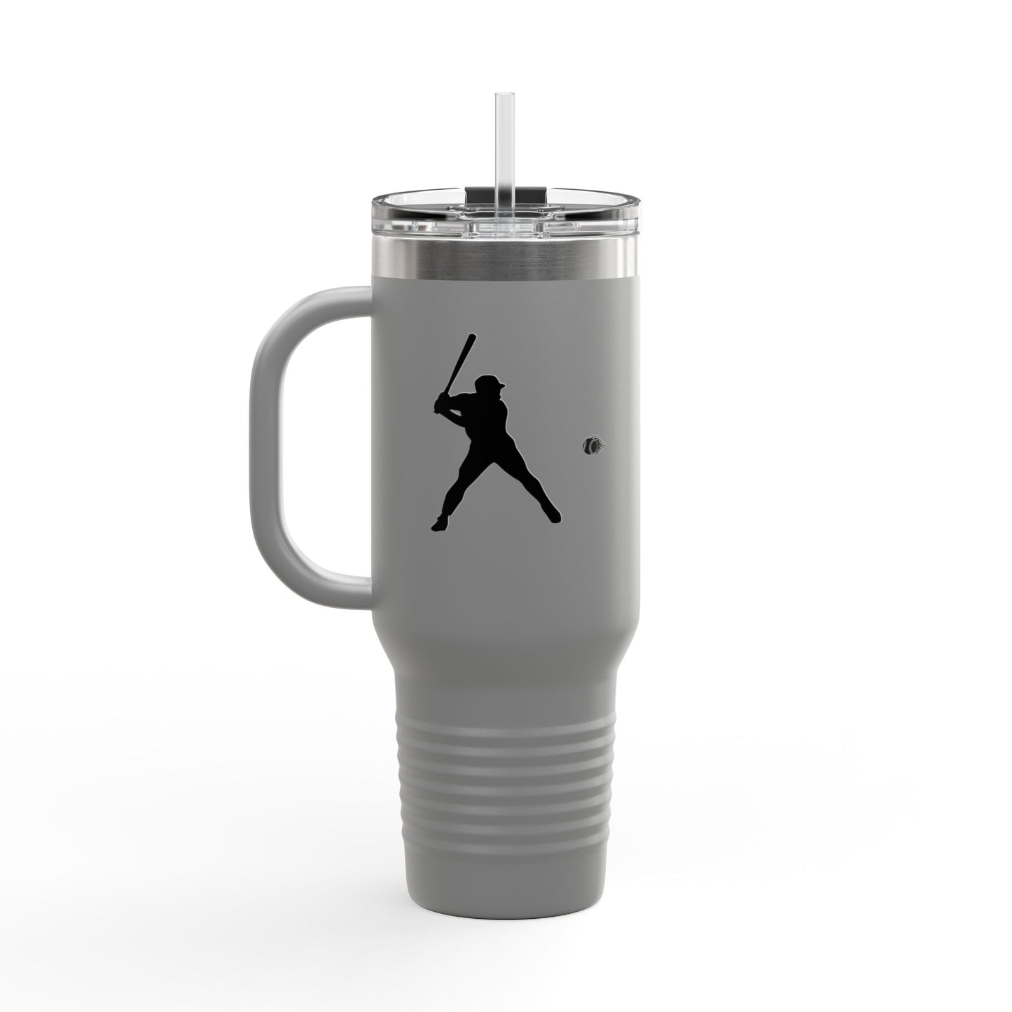 Baseball Player Insulated Travel Mug - 40oz, Sports Enthusiast Gift, Coffee Cup, Active Lifestyle, Personalized Mug, Custom Travel Tumbler - TRV