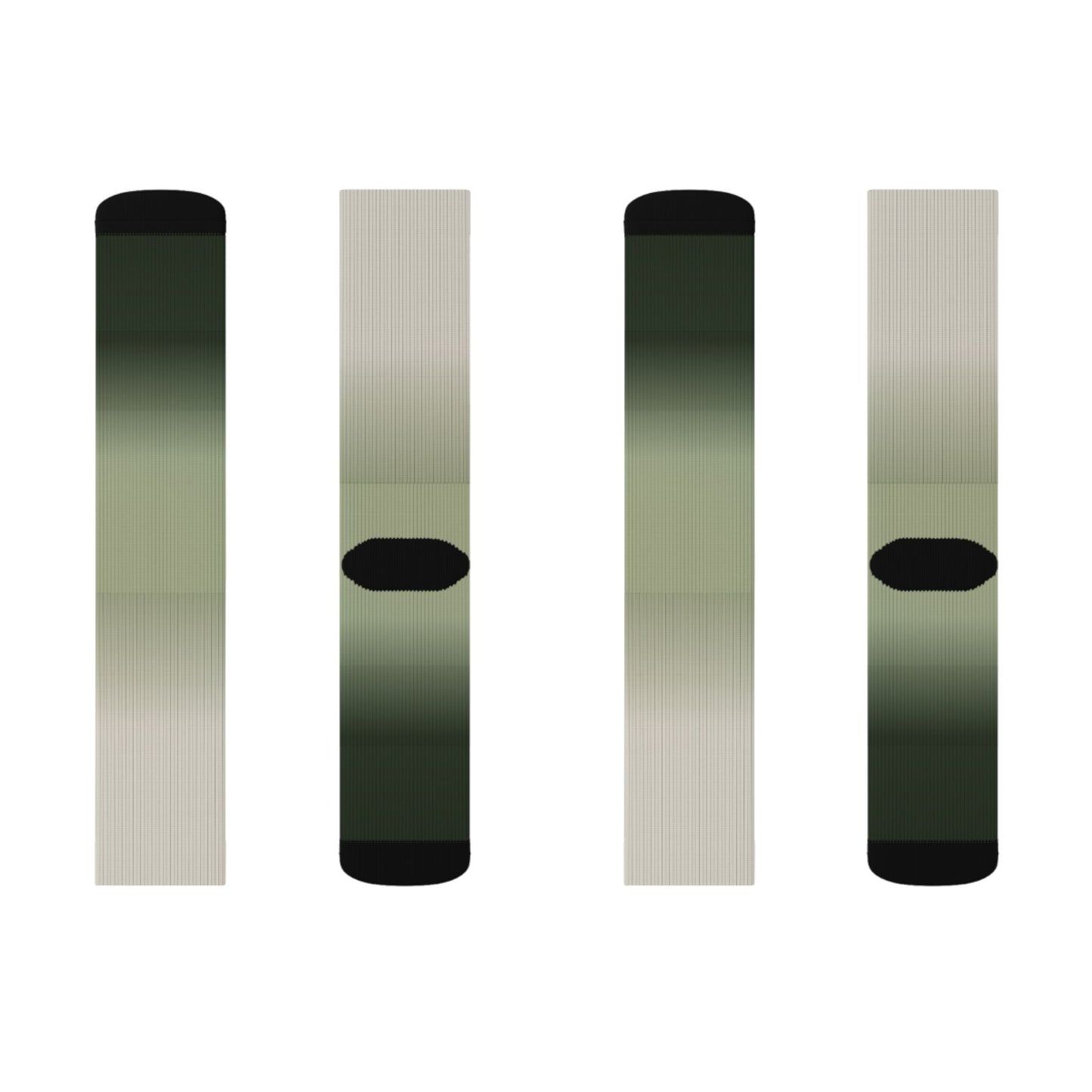Green Ombre Gradient Socks | Sublimation Socks