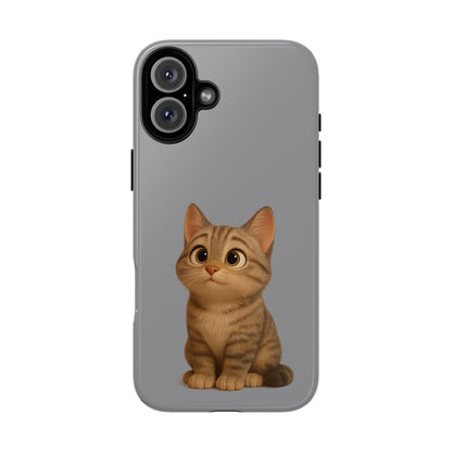 Cute Cat Phone Case, Kawaii Pet Accessory, Gift for Cat Lovers, Animal Phone Cover for Kids, Unique Kitty Design, Birthdays, Holidays - TRV