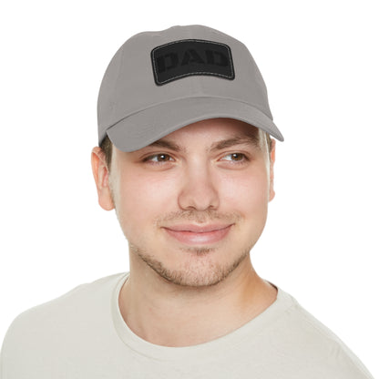 Stylish Dad Hat with Leather Patch | Perfect Gift for Fathers Day, Casual Wear, Dad's Birthday, Outdoor Activities