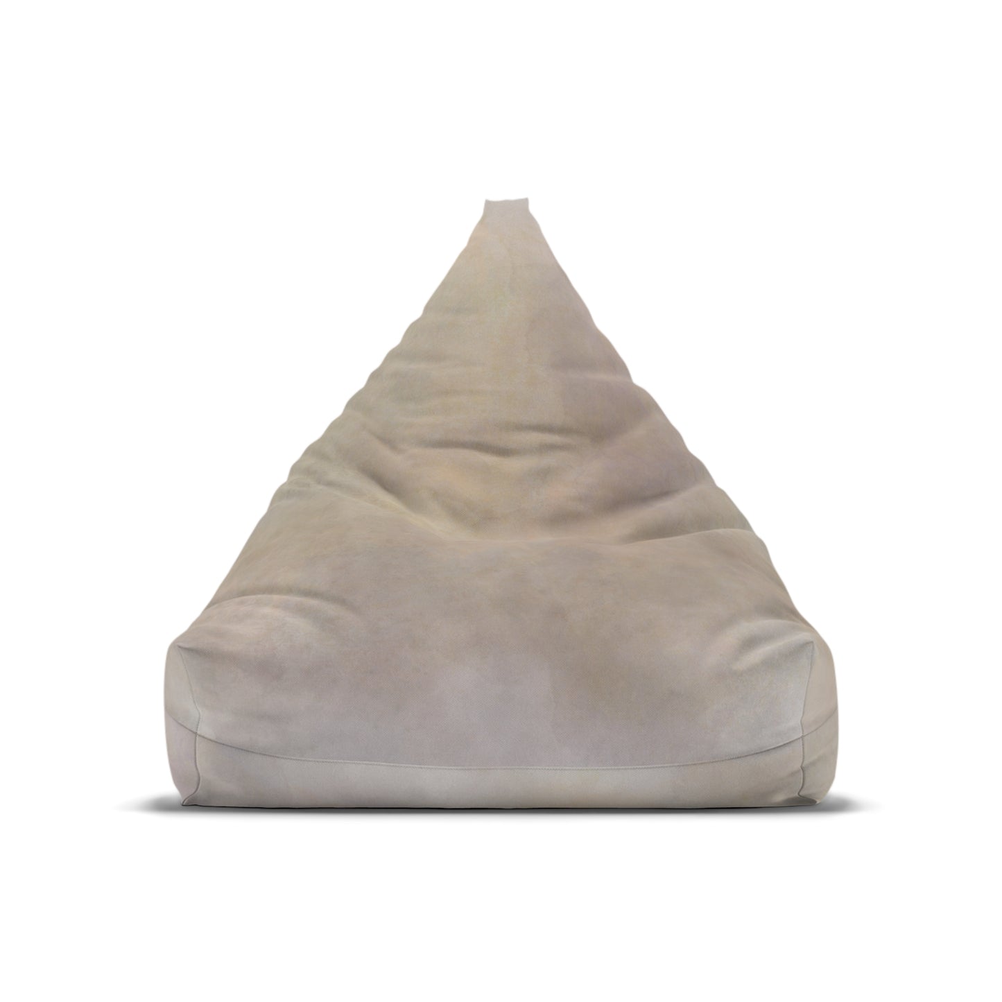 Neutral Marble Texture Bean Bag Chair Cover | Beige Stone Print