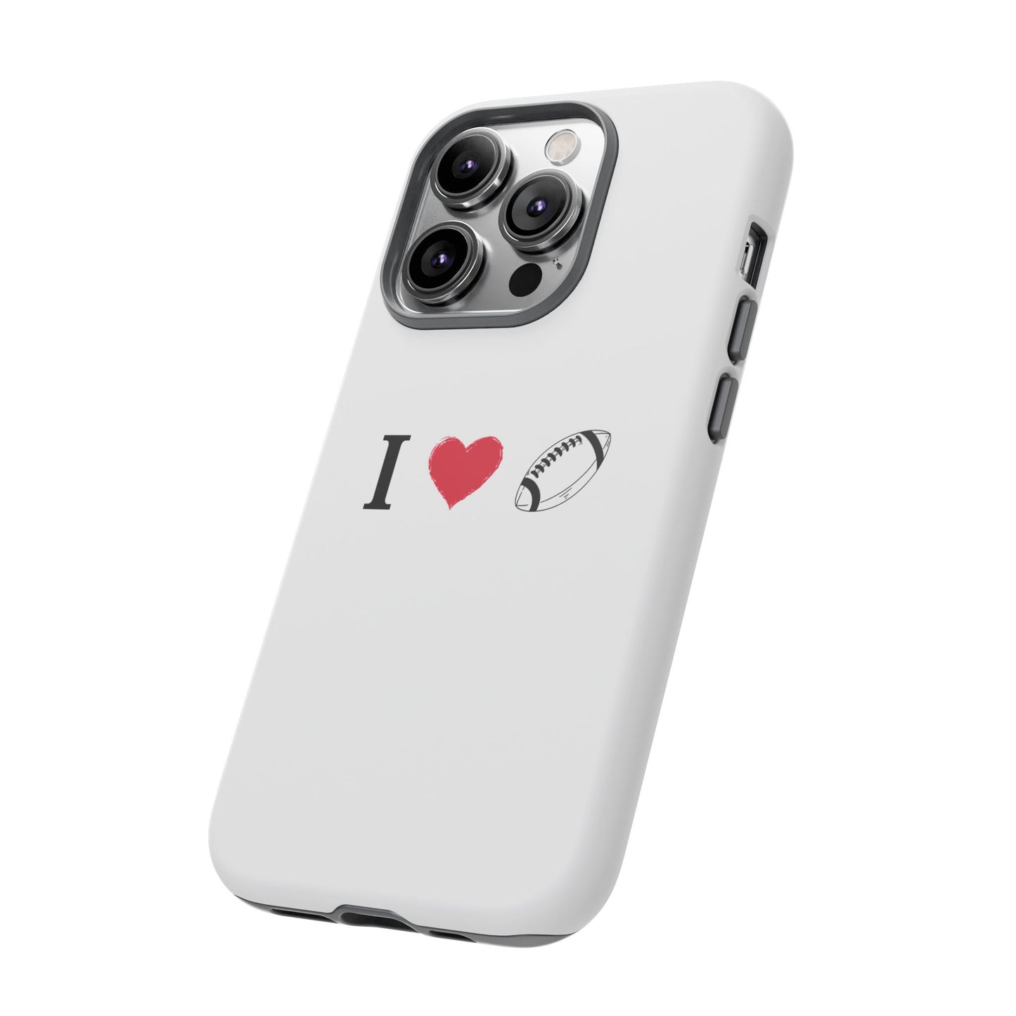 Football Love Phone Case - Tough Cases, Unique Sports Lover Gift, Personalized Cellphone Cover, Birthday Present, Sports Equipment - TRV