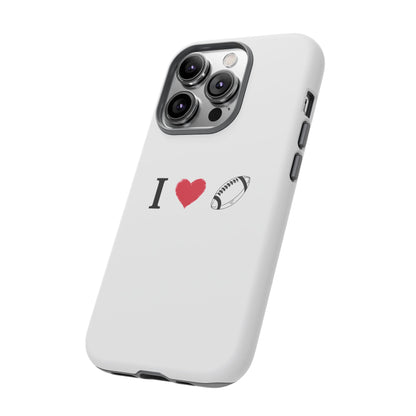 Football Love Phone Case - Tough Cases, Unique Sports Lover Gift, Personalized Cellphone Cover, Birthday Present, Sports Equipment - TRV