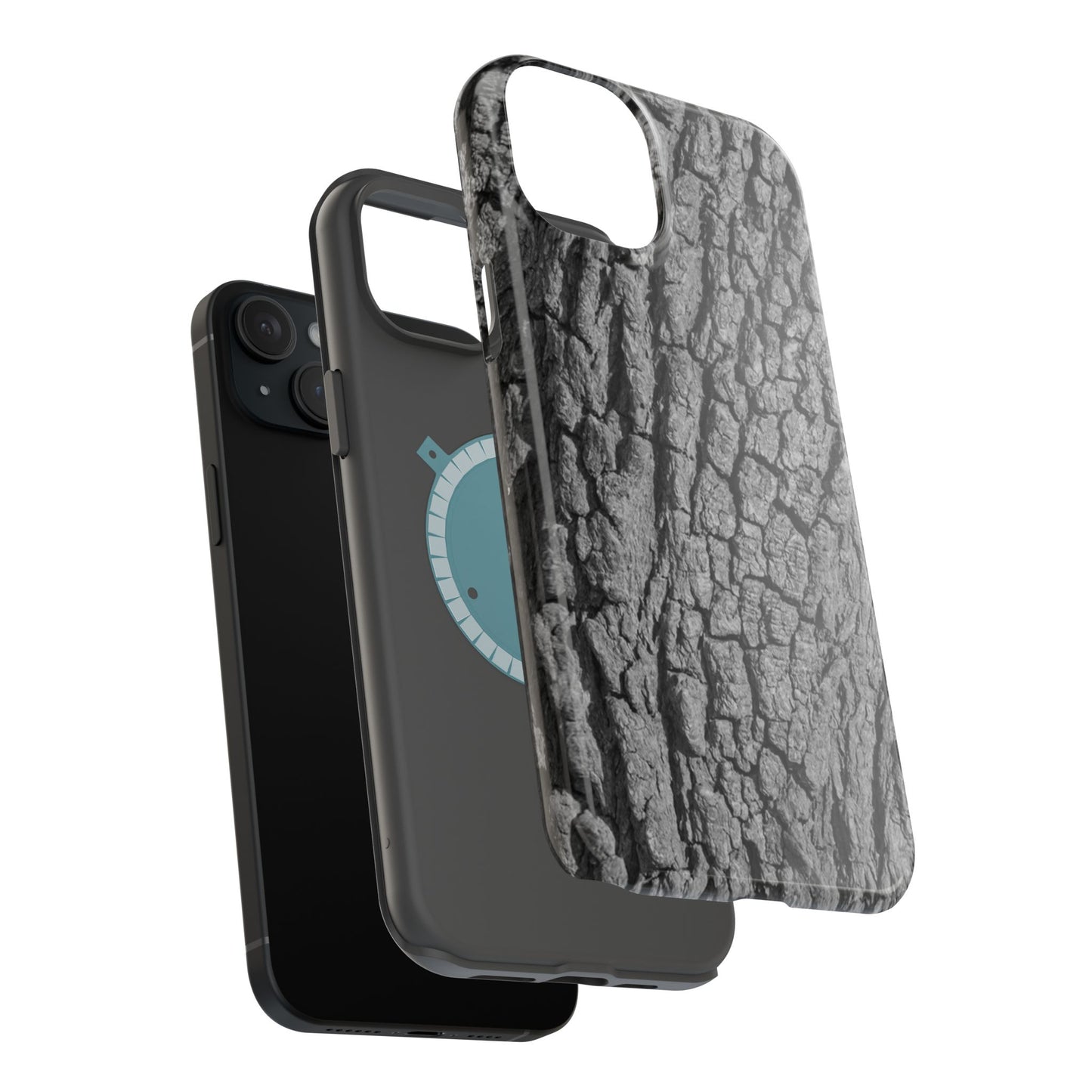 Bark Texture Magnetic Impact Phone Case