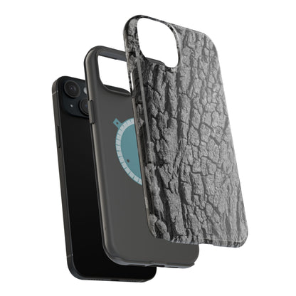 Bark Texture Magnetic Impact Phone Case