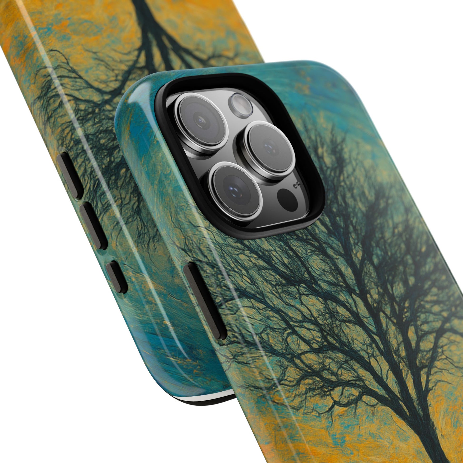 Artistic Phone Case with Tree Design, Nature Lover Gift, Unique Phone Cover, Holiday Present, Eco-friendly Tech Accessories - TRV