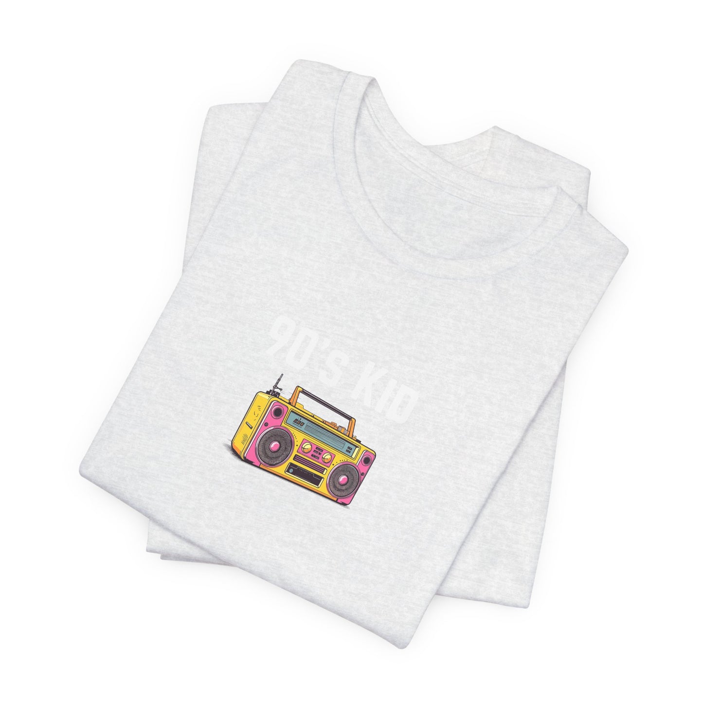 Retro Boombox Tee — 90s Kid Graphic T-Shirt