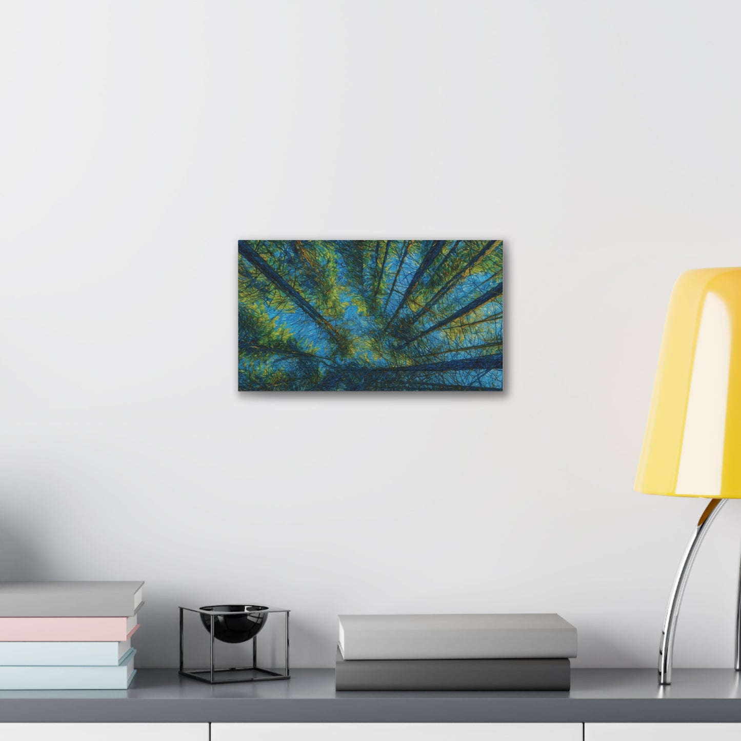 Canvas Wall Art, Forest Perspective Print, Nature Decor, Home & Office Art, Rustic Wall Hanging, Tree Art for Nature Lovers - TRV