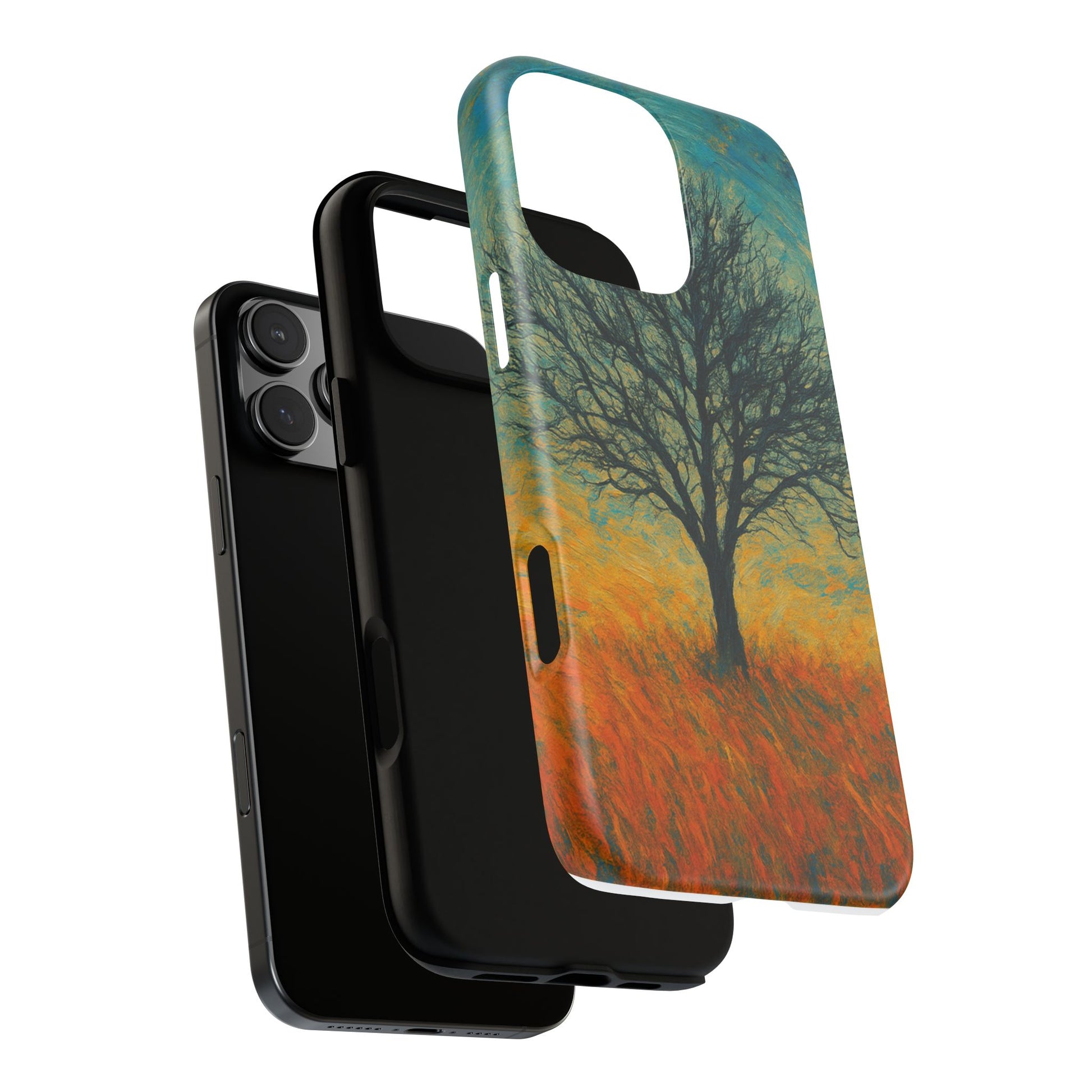 Artistic Phone Case with Tree Design, Nature Lover Gift, Unique Phone Cover, Holiday Present, Eco-friendly Tech Accessories - TRV