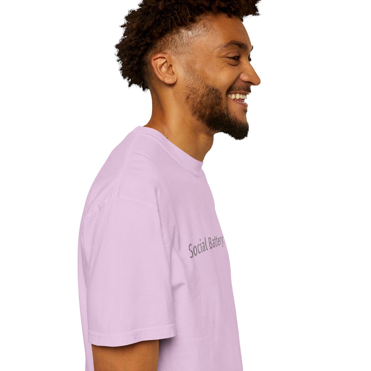 Social Battery 1% T-shirt | Introvert Funny Text Tee