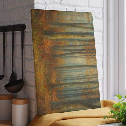 Autumn Woodland Misty Forest Glass Cutting Board - view 7