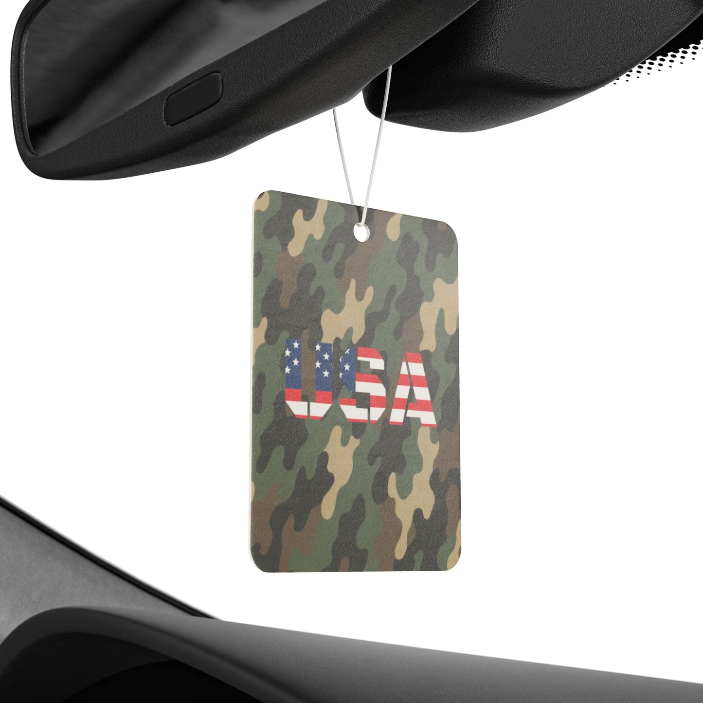 USA Camouflage Car Air Freshener, Military Style Air Freshener, Camo Air Freshener, Gift for Veterans, Patriotic Car Accessory - TRV