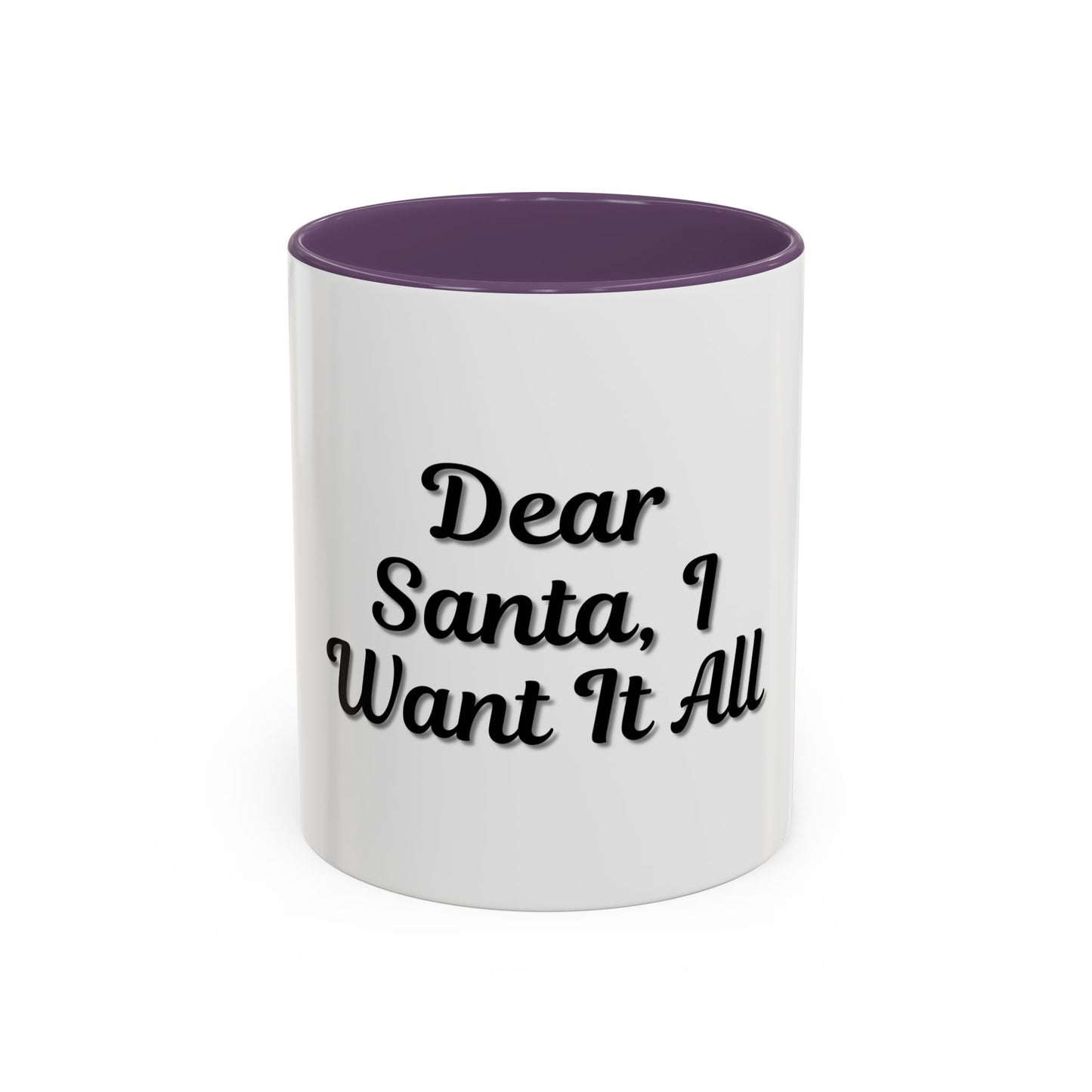 Dear Santa Accent Coffee Mug - Fun Holiday Mug for Christmas Enthusiasts - TRV