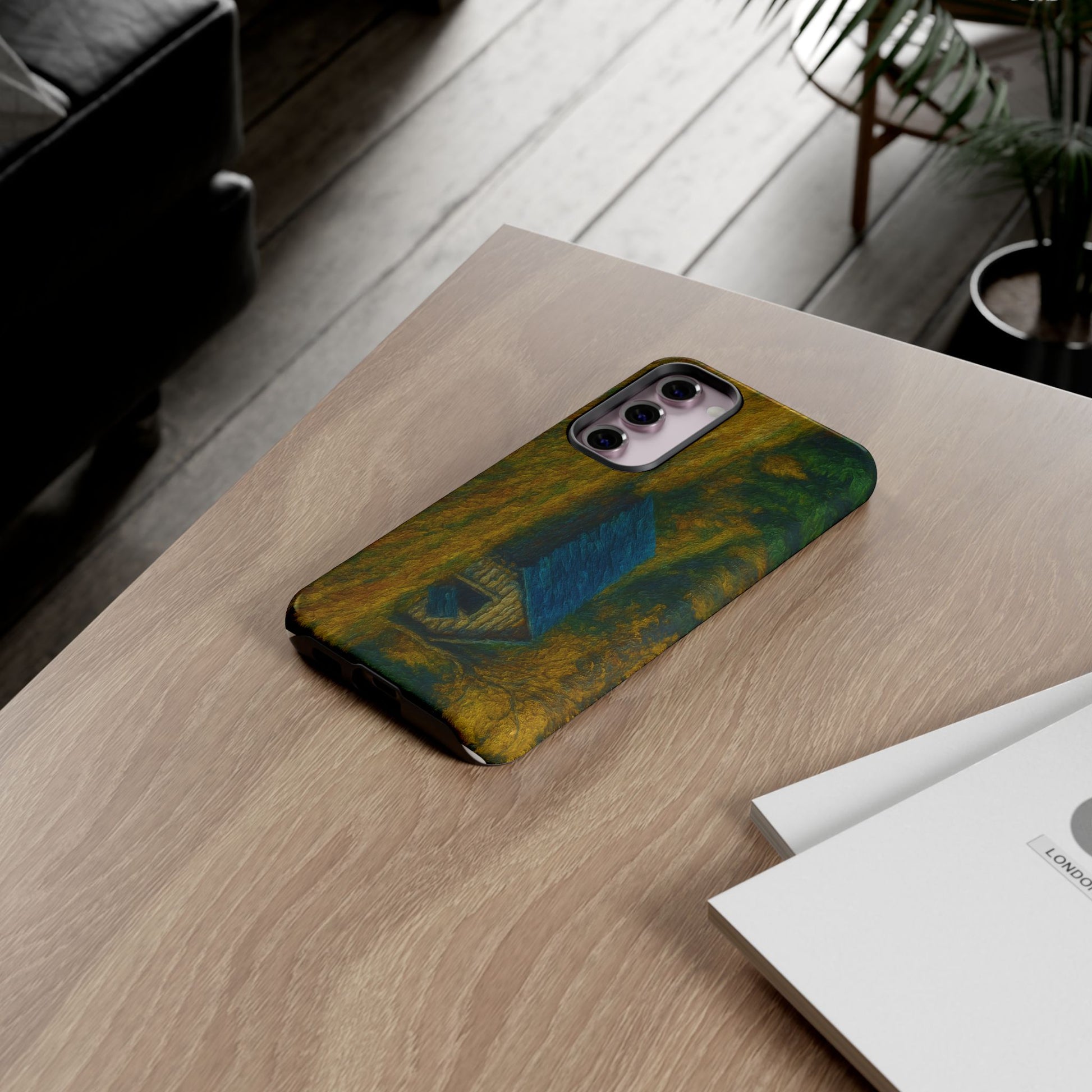 Artistic Phone Case by Tough Cases, Nature-Inspired Phone Protection, Unique Gift for Nature Lovers, Stylish Accessory, Fall Aesthetic - TRV