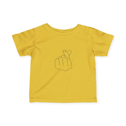 Cute Infant Tee with Love Hand Gesture Design