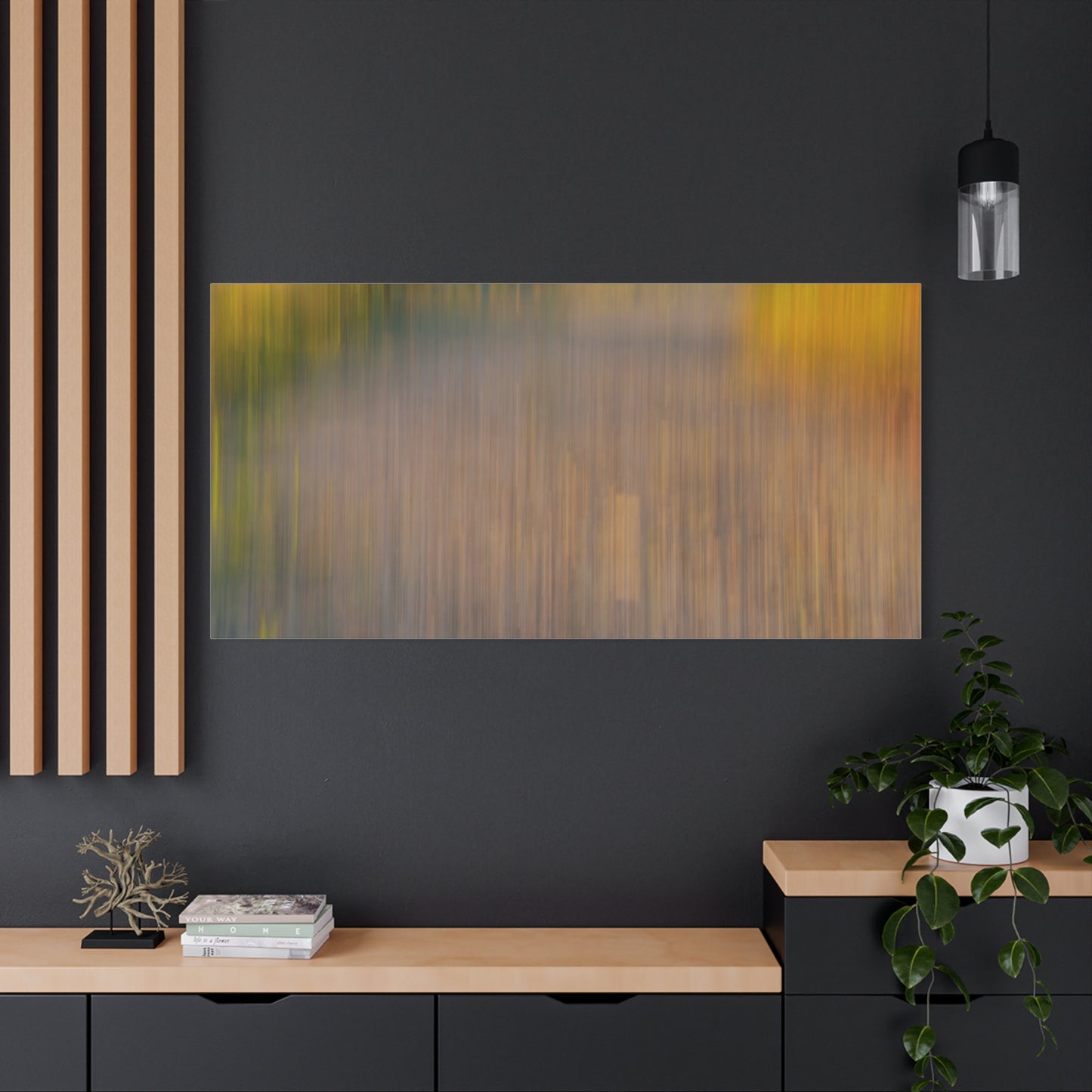 Abstract Landscape Canvas Art - 1.25" Stretched Wall Decor - TRV