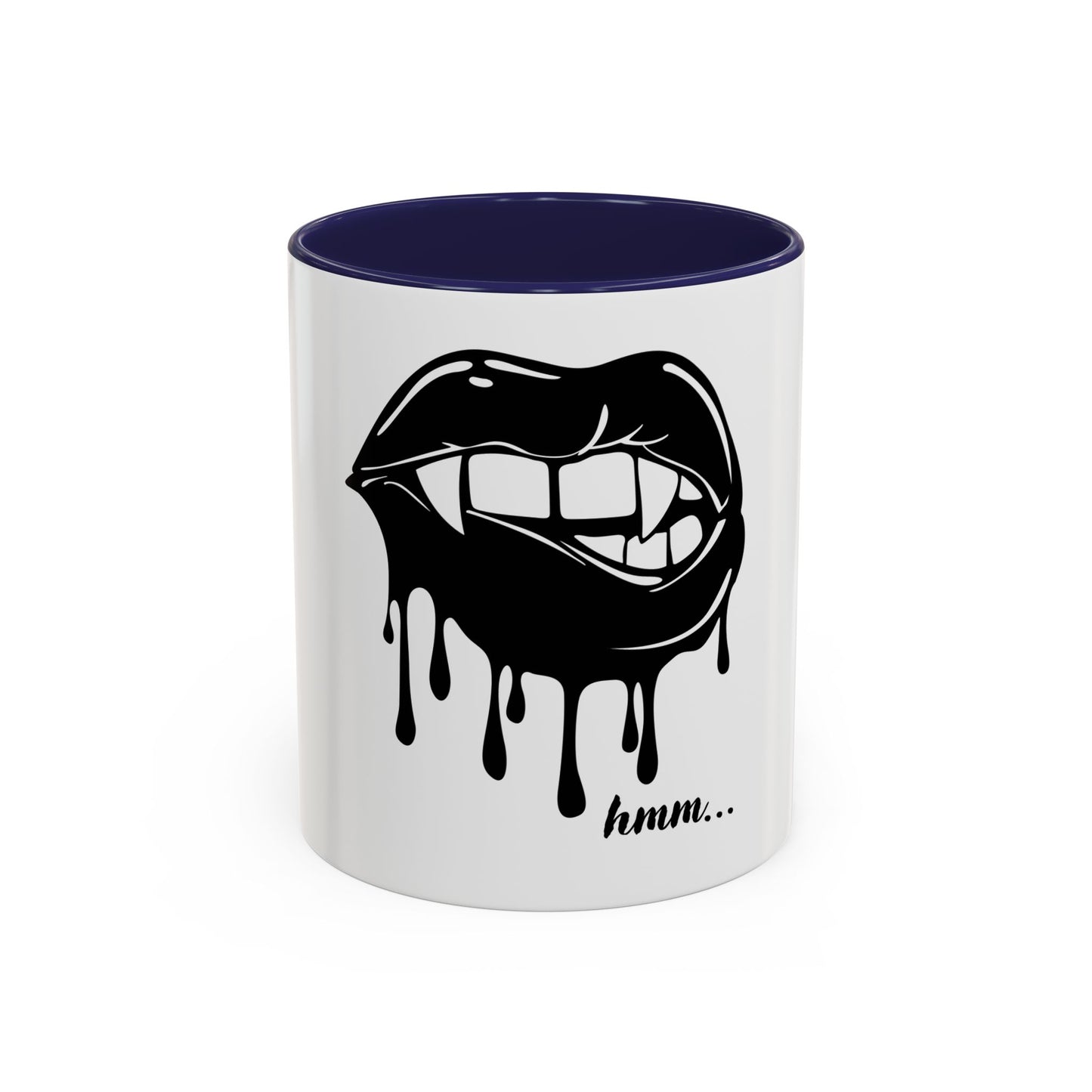 Vampire Lip Accent Coffee Mug - 11oz & 15oz - Unique Halloween Gift - TRV