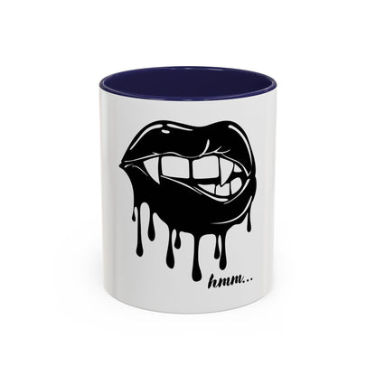 Vampire Lip Accent Coffee Mug - 11oz & 15oz - Unique Halloween Gift - TRV