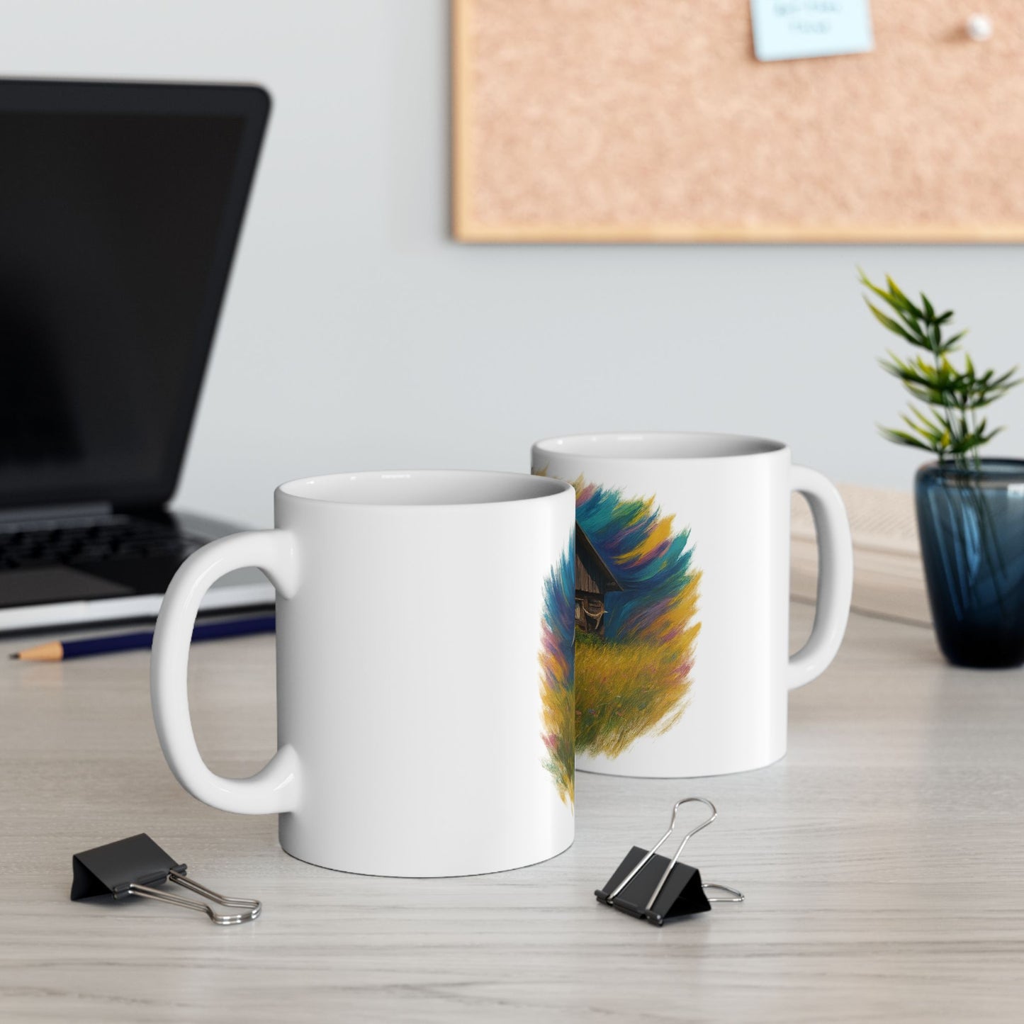 Vibrant Landscape Ceramic Mug for Nature Lovers - Perfect for Coffee, Tea, Gifts, Home Decor, 11oz & 15oz - TRV