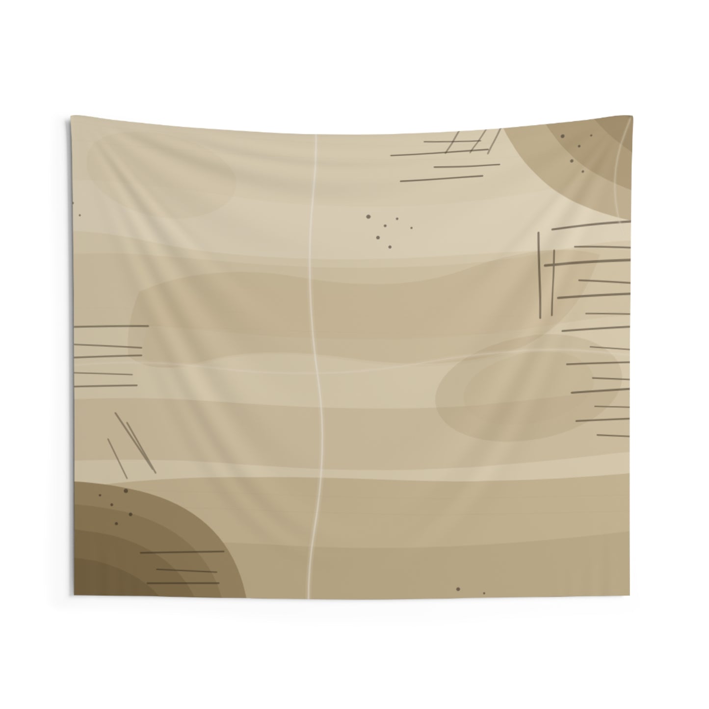 Abstract Earth Tapestry — Neutral Boho Wall Art