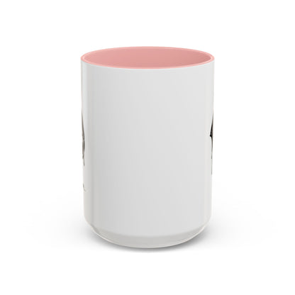 Black accent Dripping Bite coffee mug by Printify, 11oz or 15oz, featuring a distinctive dripping bite design on a ceramic mug.