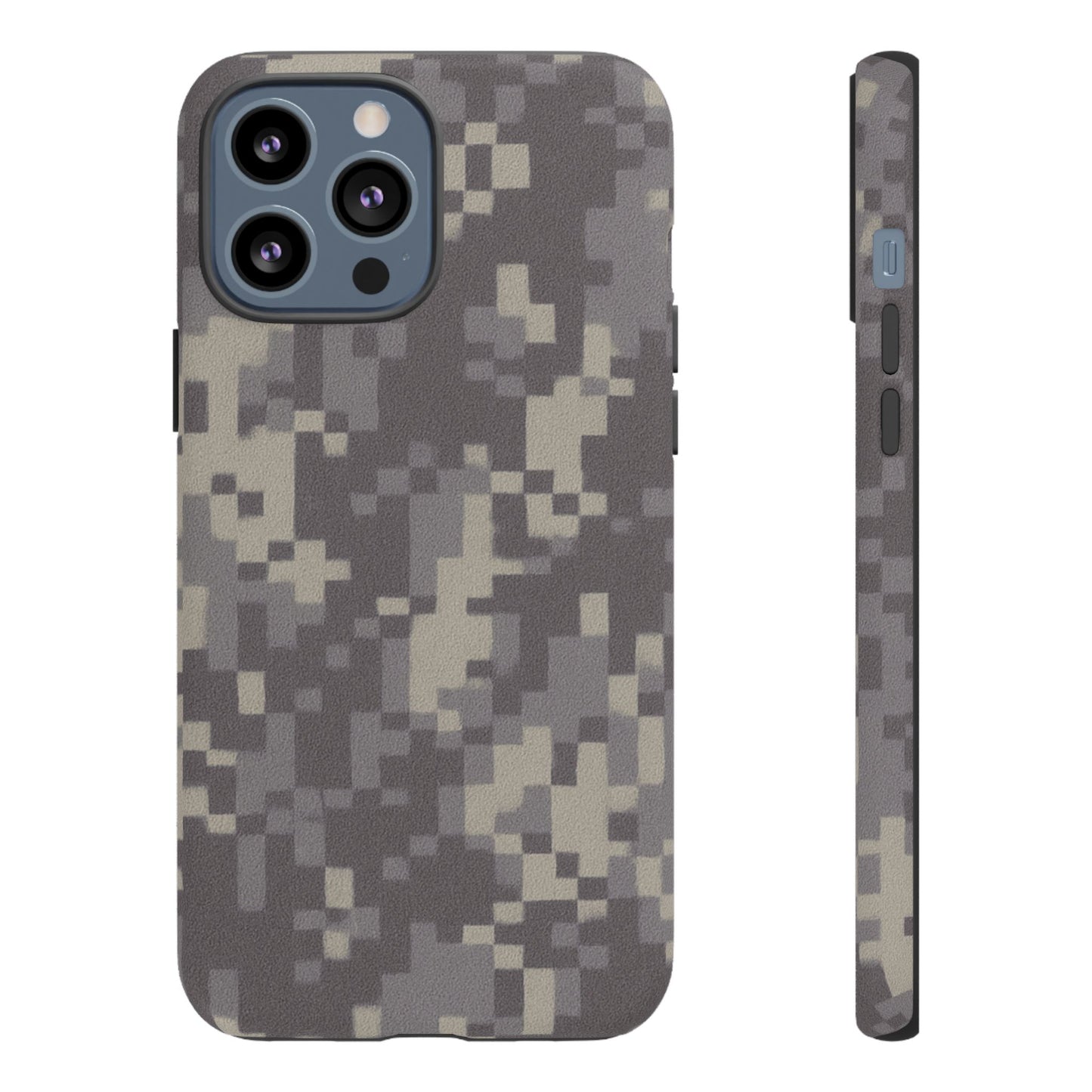 Digital camouflage tough phone case by Printify, rugged protective cover for smartphones with digital camo design.