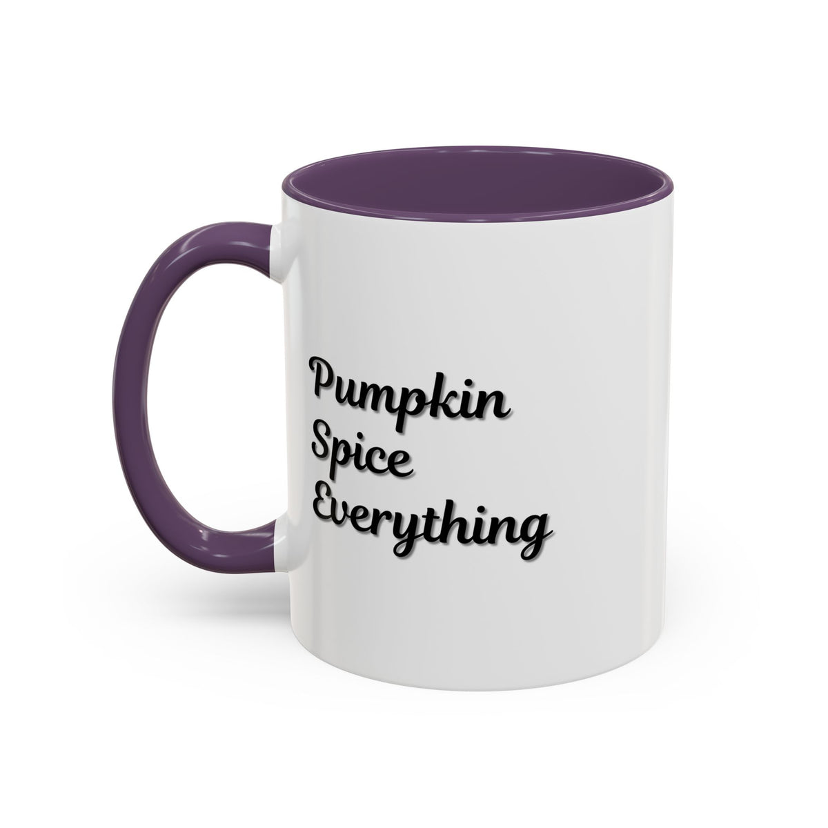 Pumpkin Spice Everything accent coffee mug by Printify, fall seasonal coffee cup in 11oz or 15oz with festive pumpkin design.