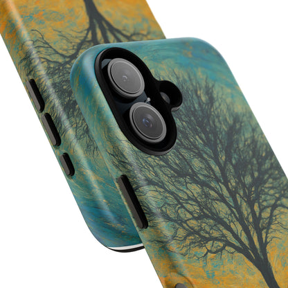 Artistic Phone Case with Tree Design, Nature Lover Gift, Unique Phone Cover, Holiday Present, Eco-friendly Tech Accessories - TRV