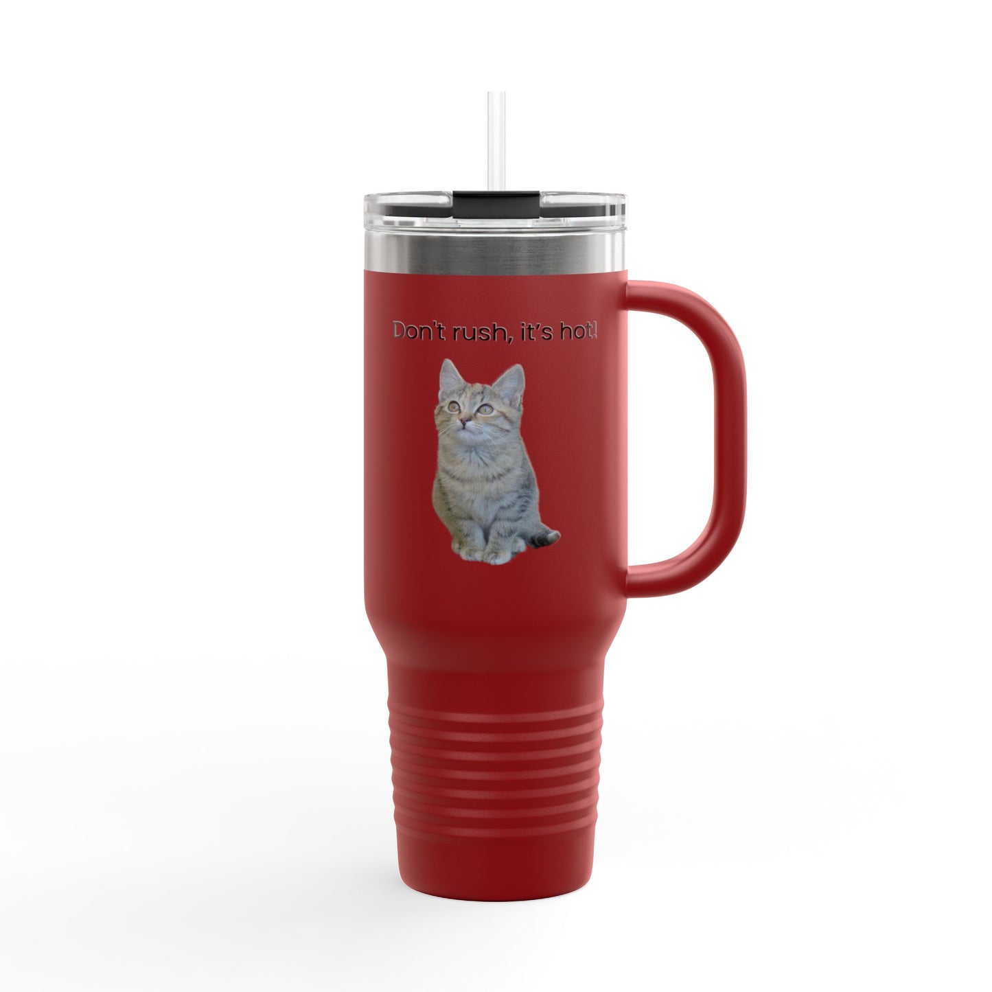 Funny Cat Insulated Travel Mug - 40oz - Perfect for Hot Drinks - TRV