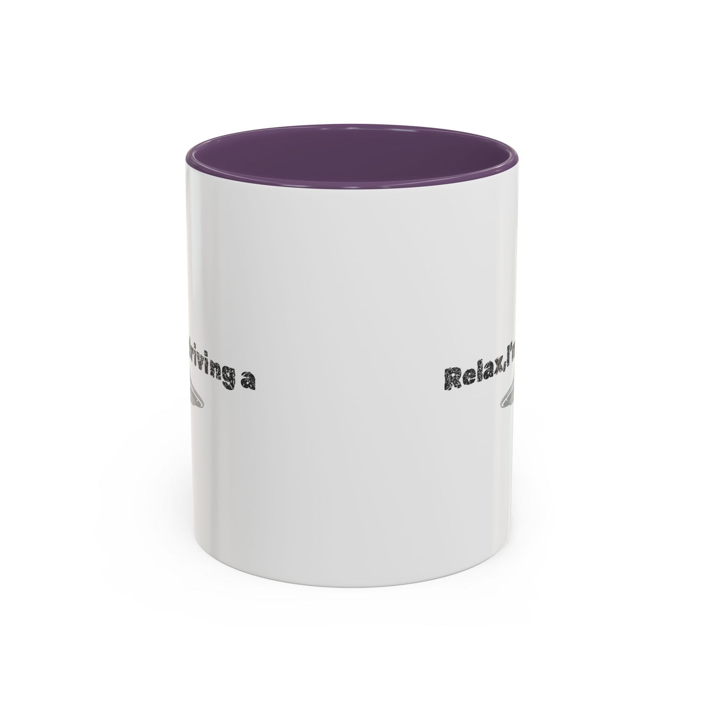 Coffee Mug — “Relax, I’m Driving” UFO Accent Ceramic Mug (11/15 oz)