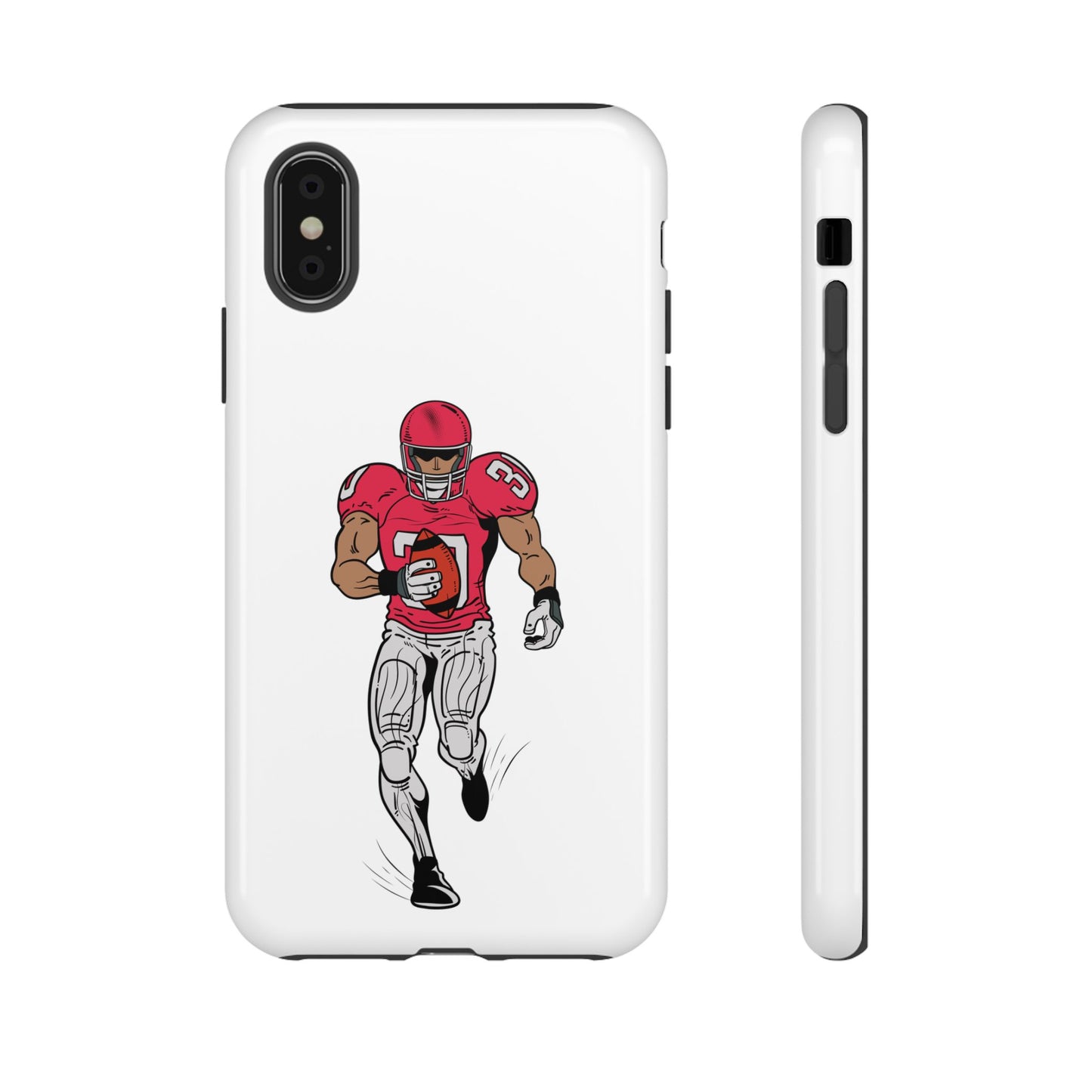 Football Player Tough Case, Sports Phone Cover, Athlete Gift, Tough Phone Case, Fall Sports, Football Lover's Accessory - TRV
