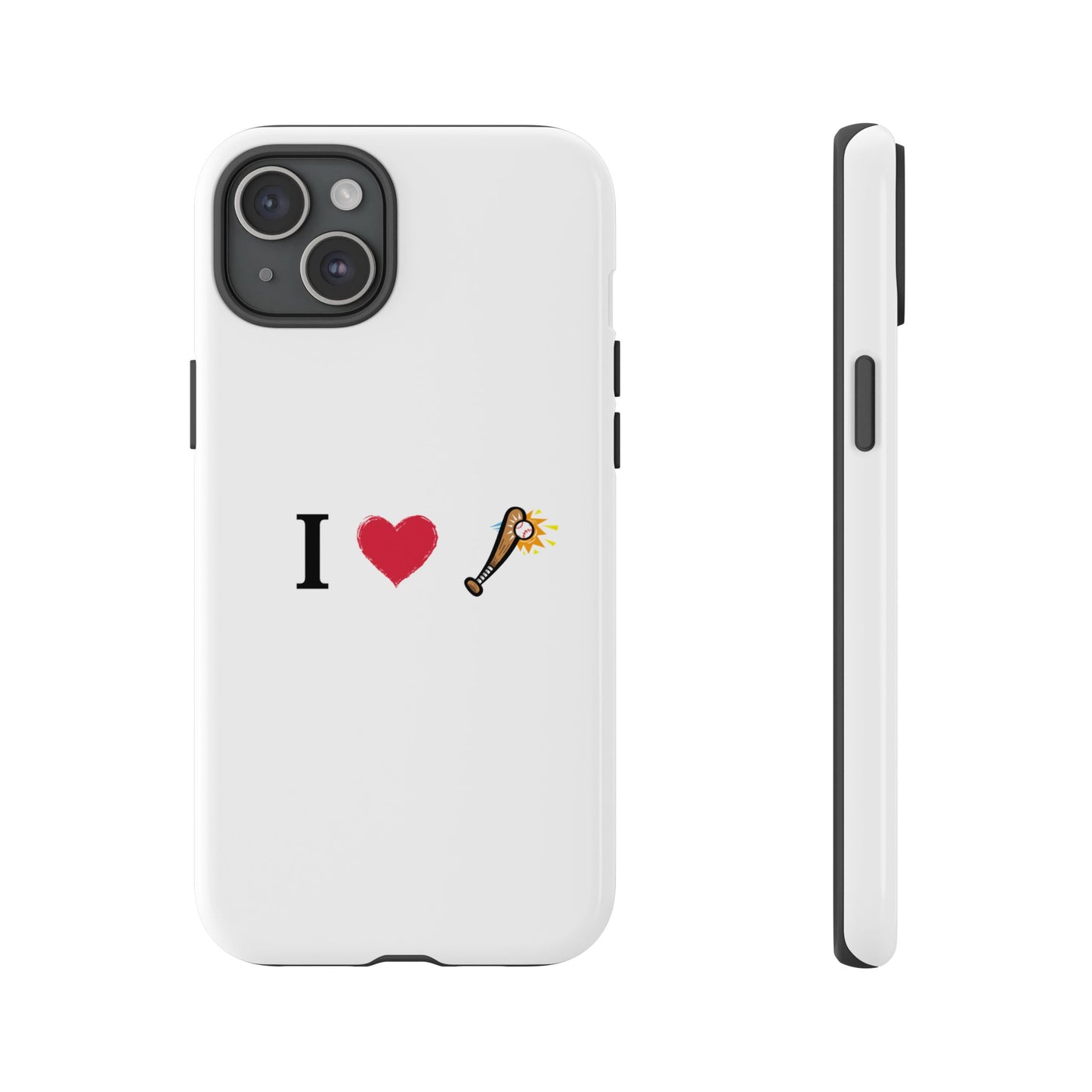 I Love Baseball Vibe Phone Case - Tough Cases for Sports Lovers, Gifts for Athletes, Fun Accessories, iPhone and Android Compatible - TRV