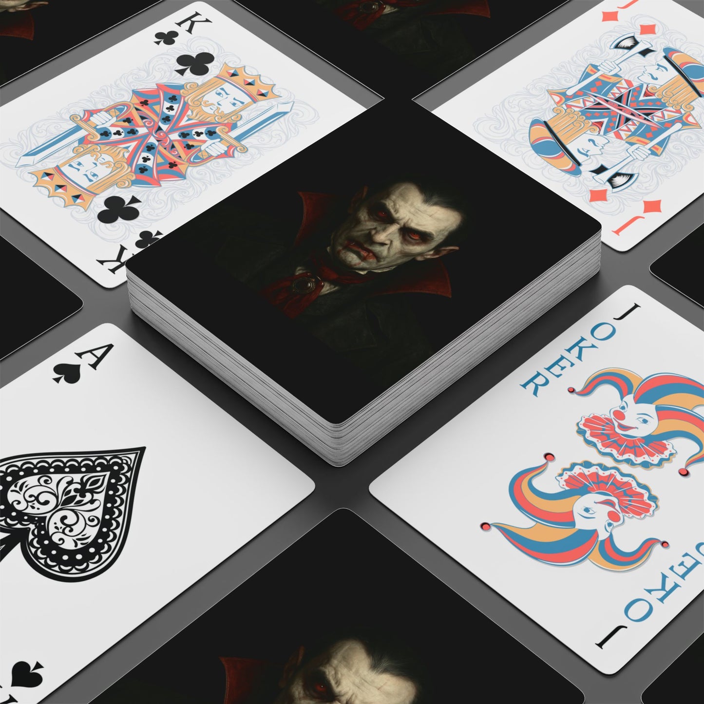 Vampire-Themed Poker Playing Cards, Gothic Card Deck for Game Night, Halloween Fun, Unique Gift for Card Lovers, Spooky Decor