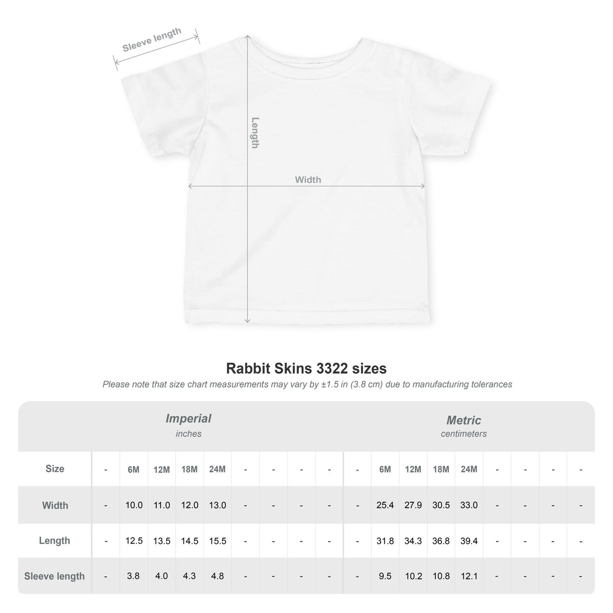 Baby infant tee shirt with "Born in the USA" patriotic print, soft cotton kids' clothing from Printify.