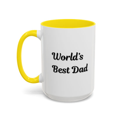 Father's Day Accent Mug, Best Dad Coffee Cup, Father's Day Gift, Novelty Mug, Ceramic Mug, Father's Day Present
