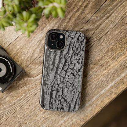 Bark Texture Magnetic Impact Phone Case