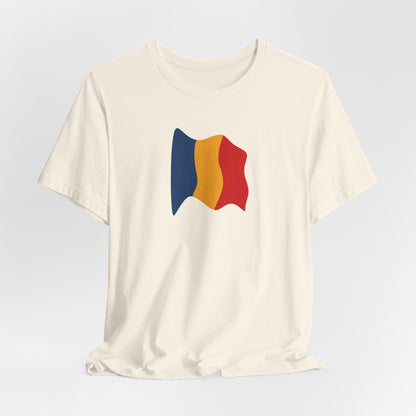 Romanian Flag Unisex Short Sleeve Tee, Casual Shirt, Travel T-Shirt, Gift for Romanians, Summer Outfit, Everyday Wear