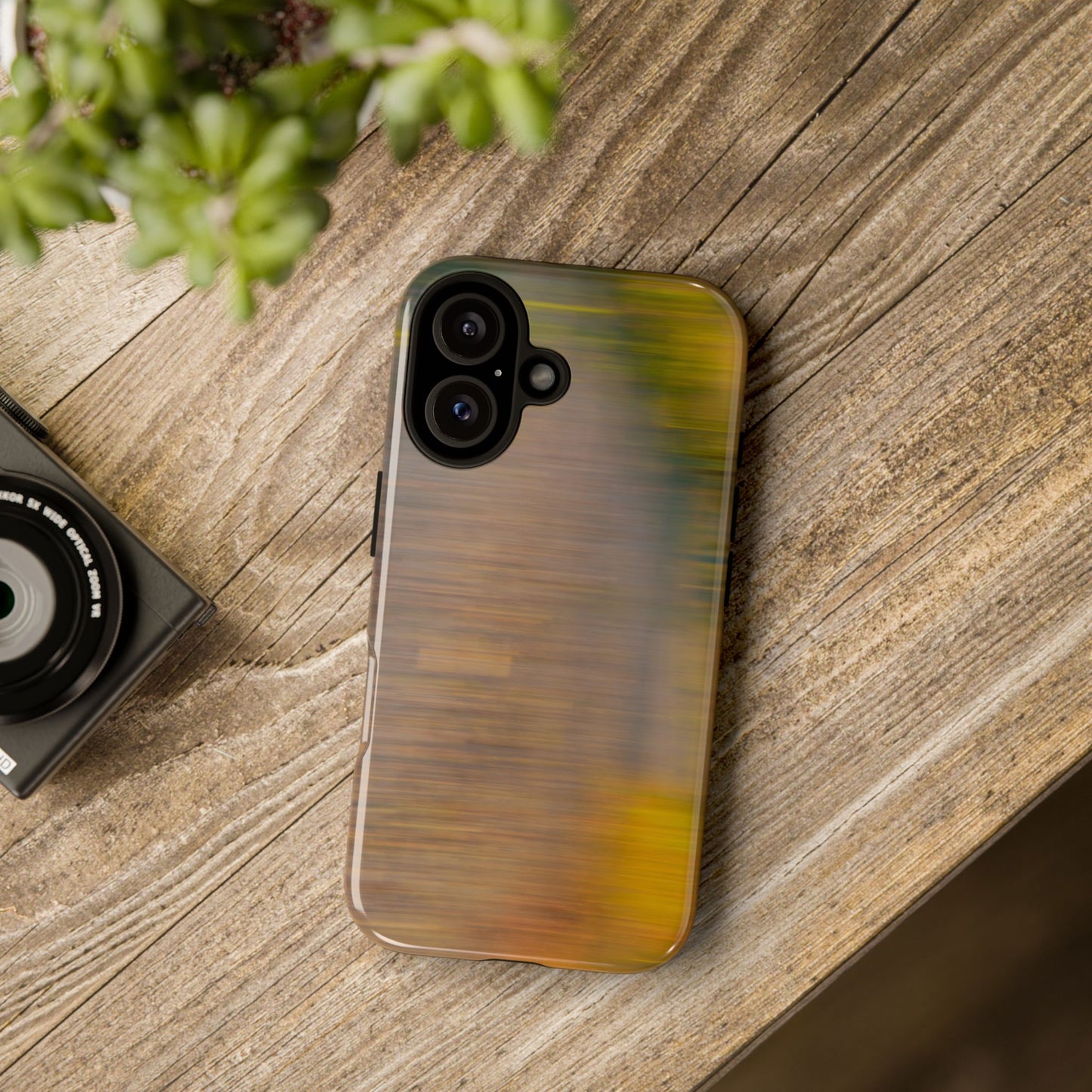 Autumn Blur Tough Phone Case — Fall Colors Protective iPhone Cover