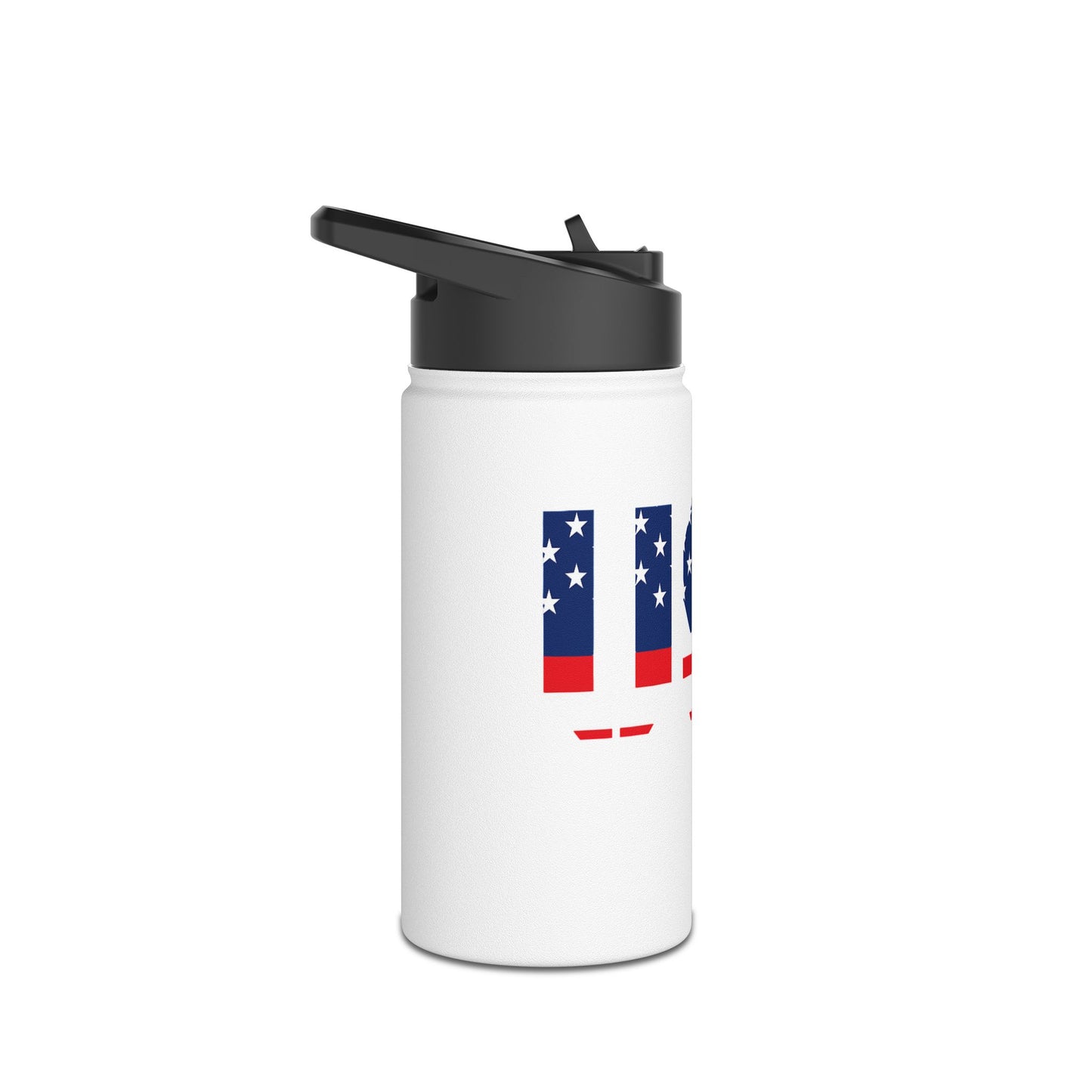 USA Flag Stainless Steel Water Bottle — Patriotic Travel Flask
