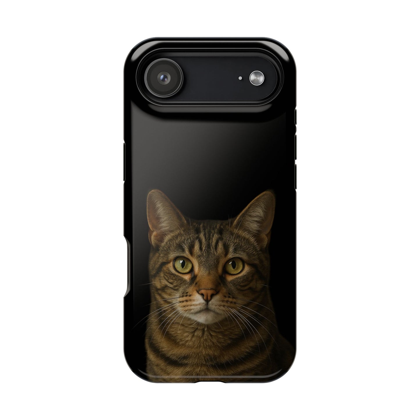 Magnetic Impact-Resistant Phone Case — Realistic Tabby Cat Portrait