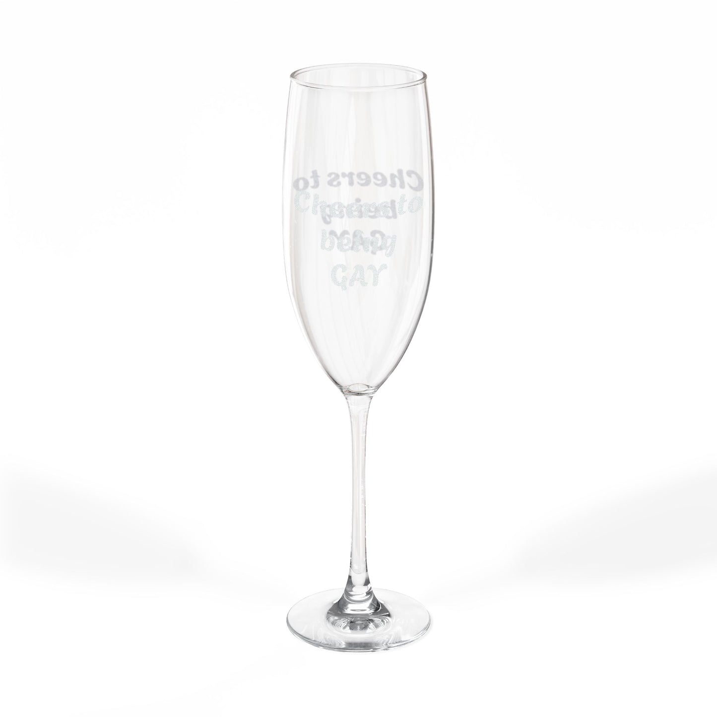 Engraved 8oz Champagne Flute — Personalized Wedding & Celebration Glass