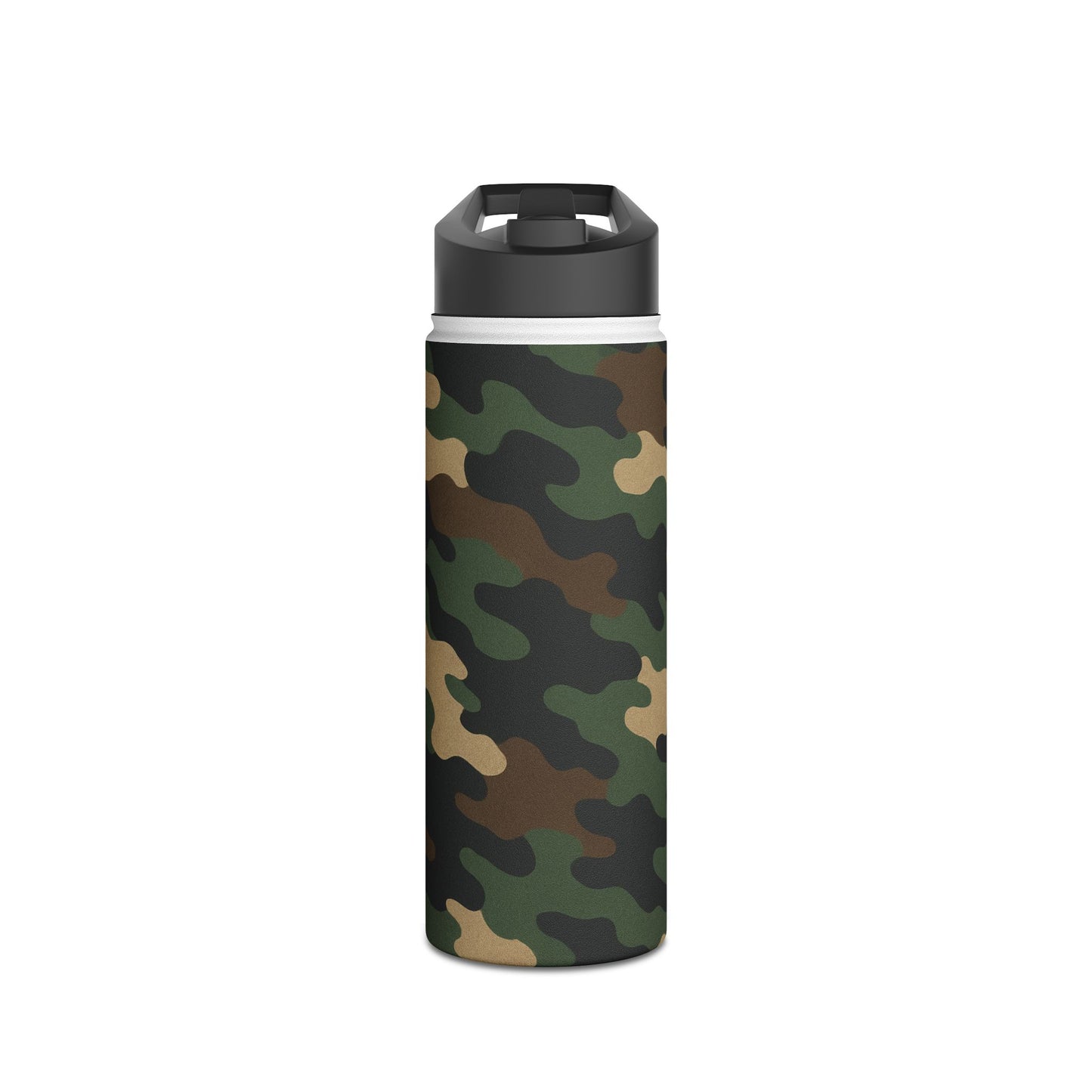 Camo Stainless Steel Water Bottle — Insulated Outdoor Bottle