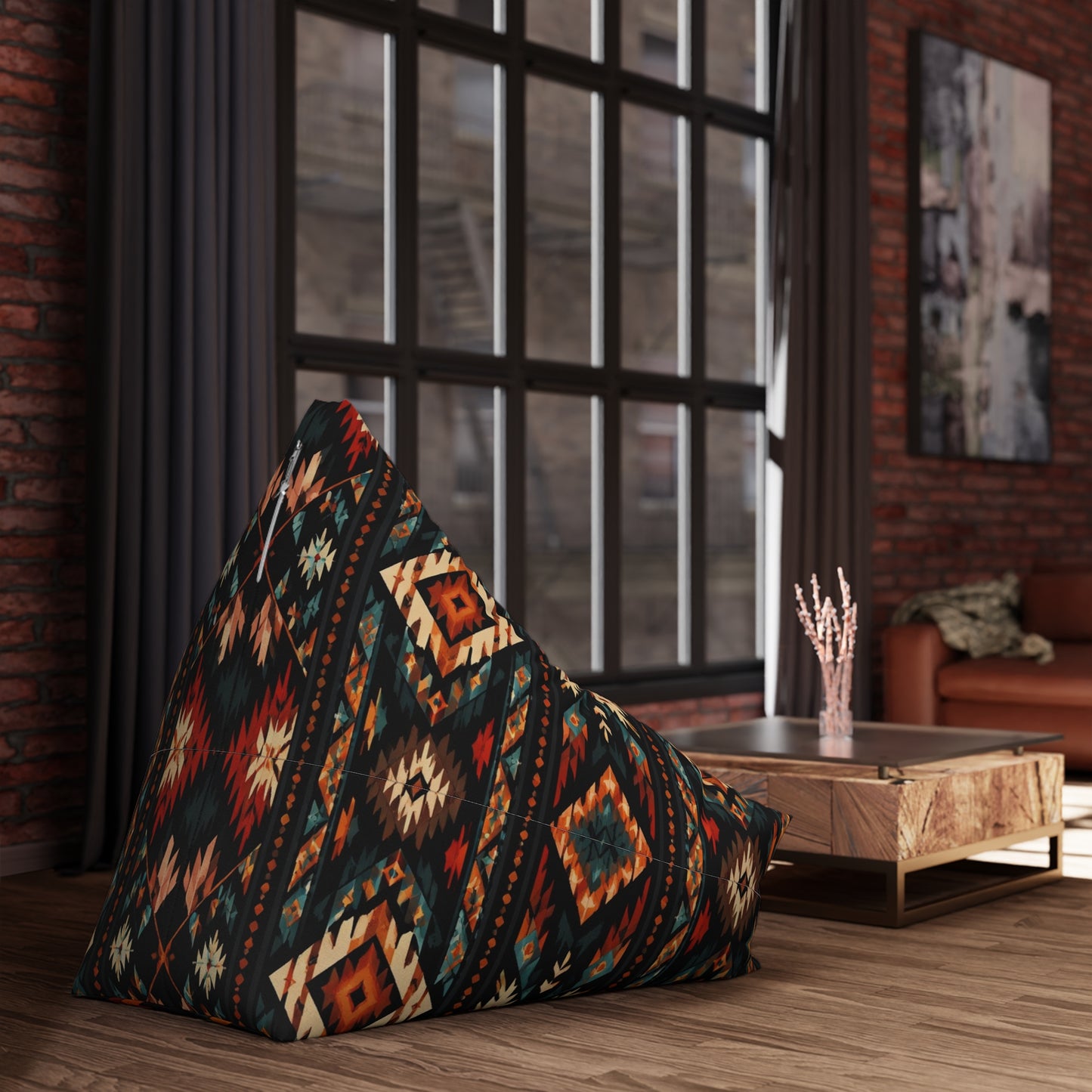Southwestern Aztec Pattern Bean Bag