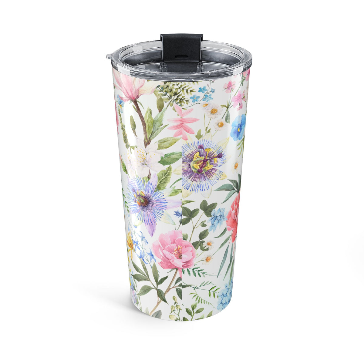 Pastel wildflower watercolor 20oz insulated stainless steel tumbler - view 3