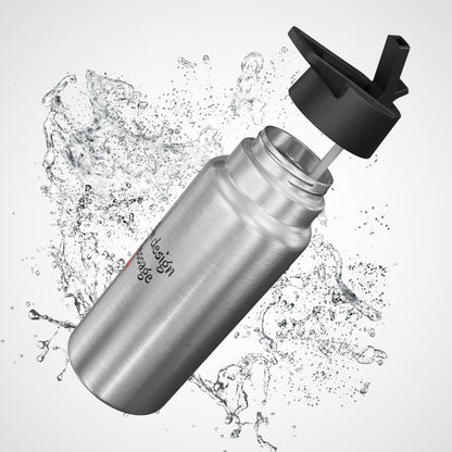 Custom gator design 32oz insulated stainless steel water bottle - view 5