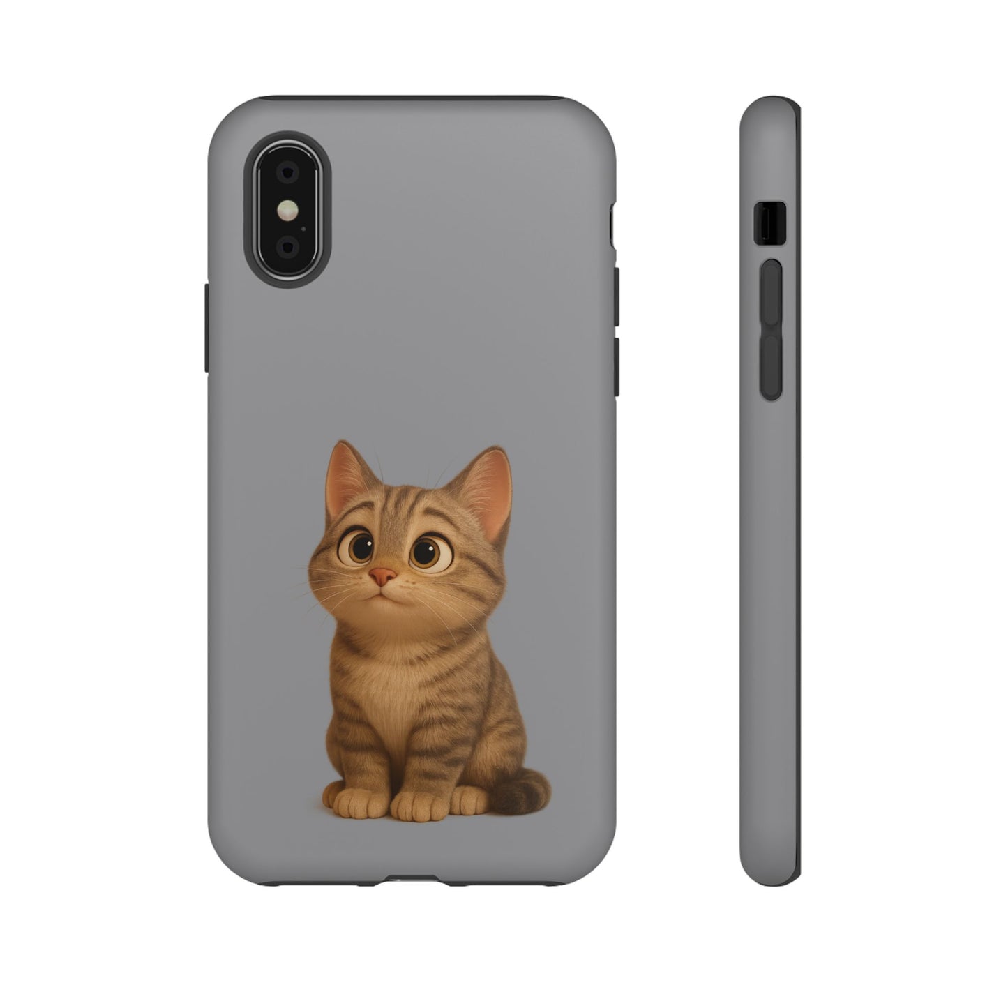 Cute Cat Phone Case, Kawaii Pet Accessory, Gift for Cat Lovers, Animal Phone Cover for Kids, Unique Kitty Design, Birthdays, Holidays - TRV
