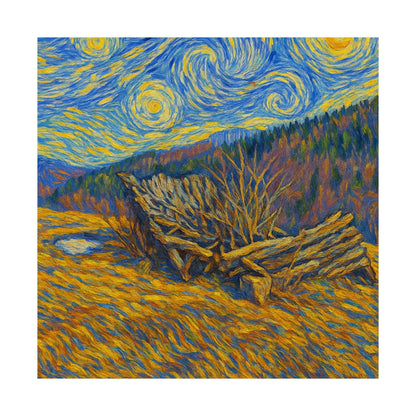 Matte Vertical Posters of Starry Night - Art Print for Home Decor, Wall Art, Gift for Art Lovers, Bacground for Celebrations - TRV