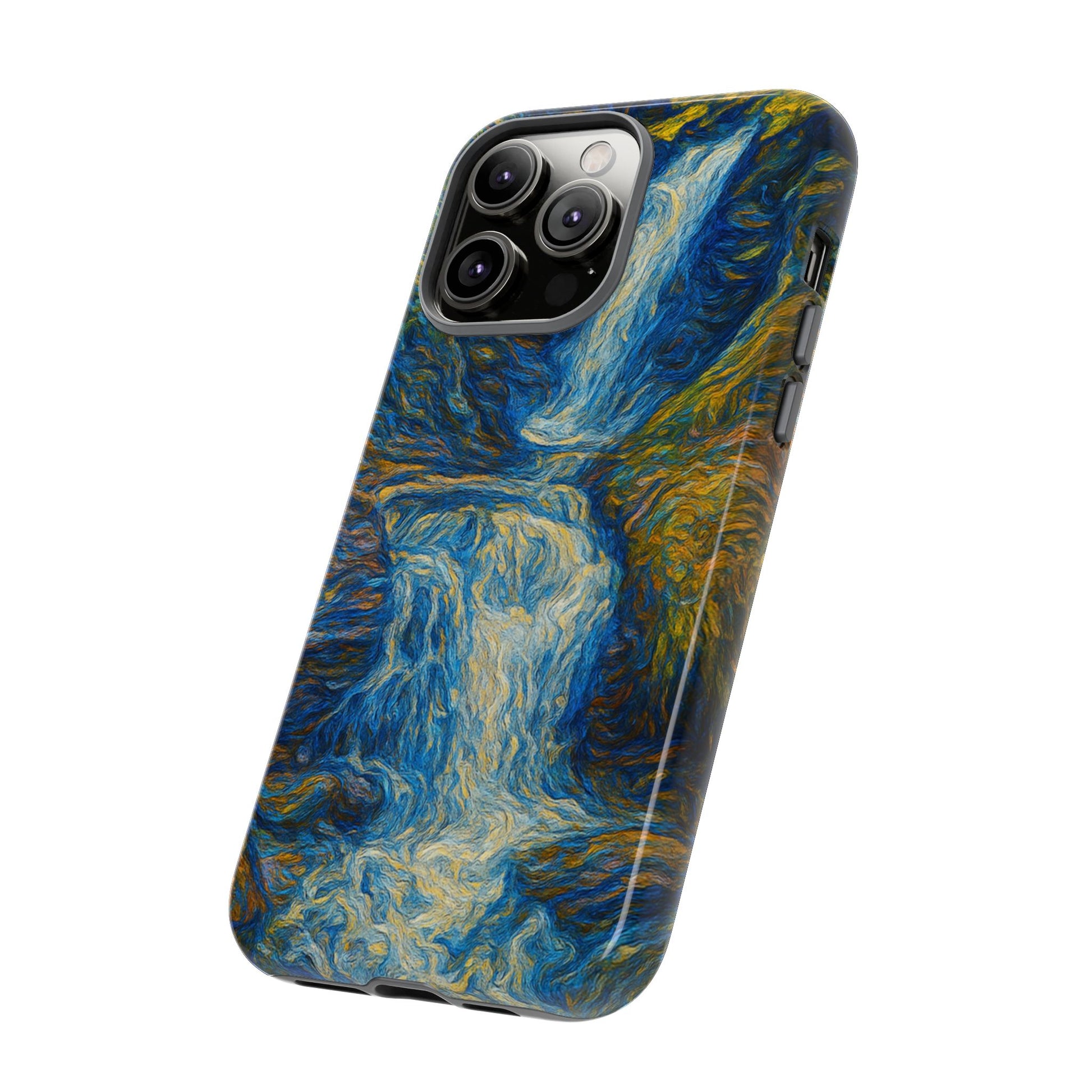 Artistic Phone Case - Waterfall Design, Unique Gift, Phone Accessory, Nature Lover, Original Artwork - TRV