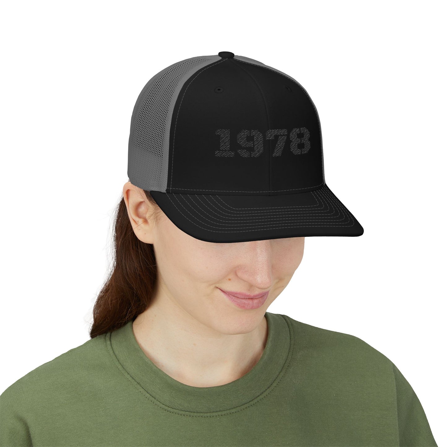 Custom Embroidered Snapback Trucker Cap | Birthday Gift, Fashion Accessory, Casual Wear, Unisex Gift, Vintage Style Hat - TRV